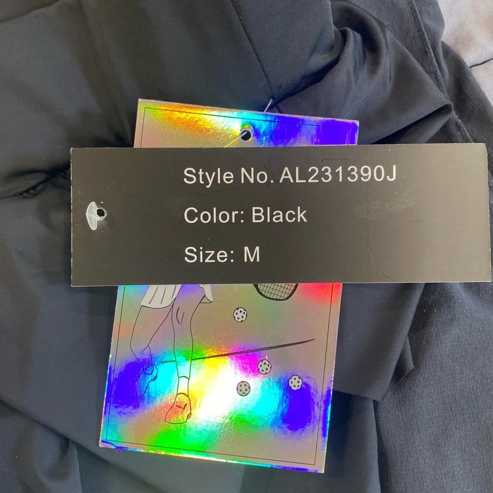 NWT!Pickle Ball skirt w-built in shorts Black size Medium - Picture 11 of 11